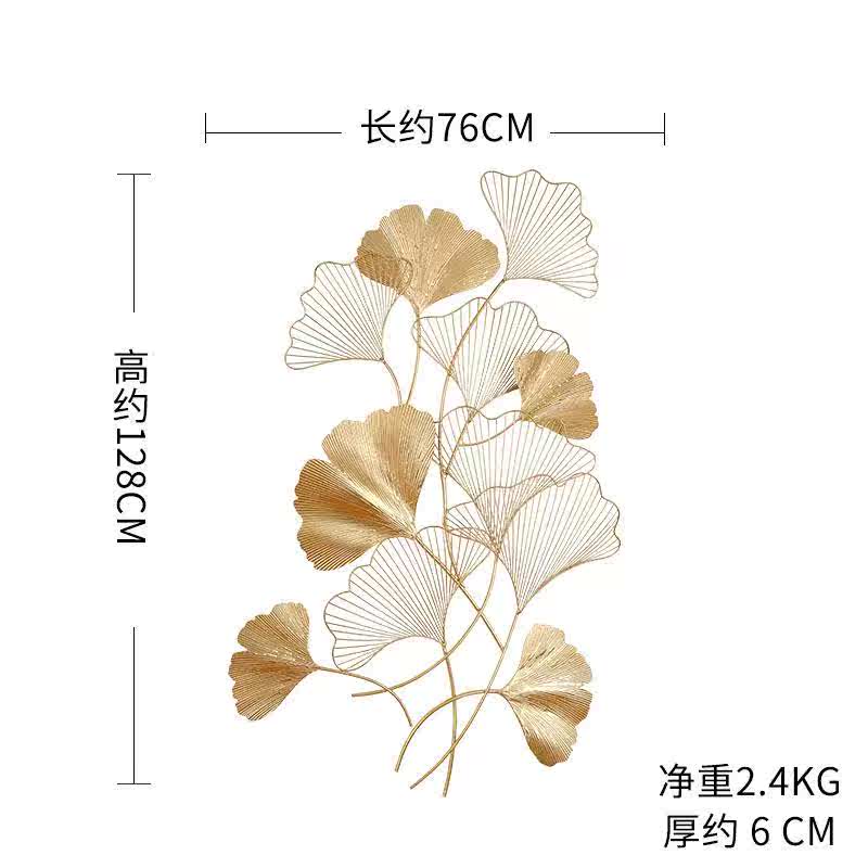 法式玄关墙面装饰挂件客厅沙发电视背景墙壁挂铁艺壁饰银杏叶|ruв категории Домашний быт, роспись - от Buy2taobao.com для оказания профессиональной услуги покупки агента Taobao