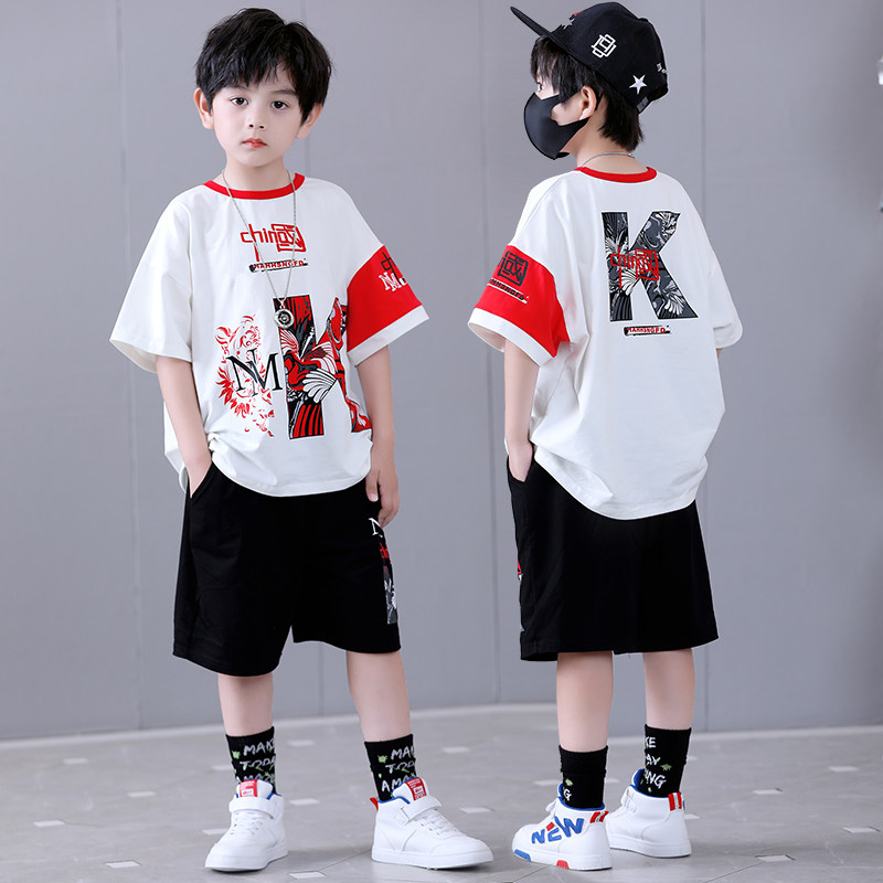 男童套装夏季短袖短裤儿童t恤夏装运动中童潮服酷帅气嘻哈两件套,童装/婴儿装/亲子装,套装,淘宝优惠券,粉丝福利购,淘宝优惠卷