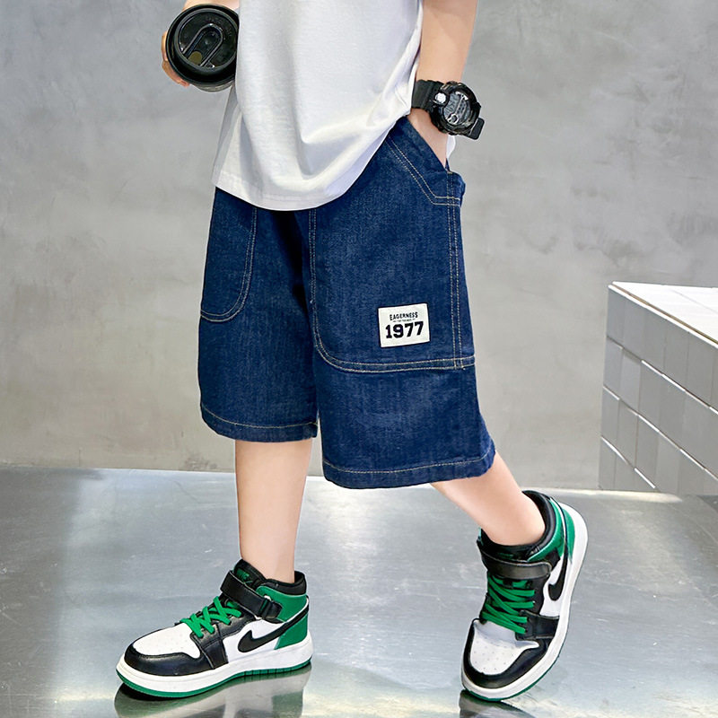 男童牛仔裤夏季短裤帅气2026年新款韩版儿童五分裤洋气中大童裤子