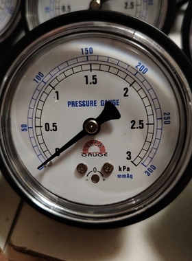 台湾华记HE-M8P1/25-0/300AT2轴向3kpa膜合压力表Y60微压力表