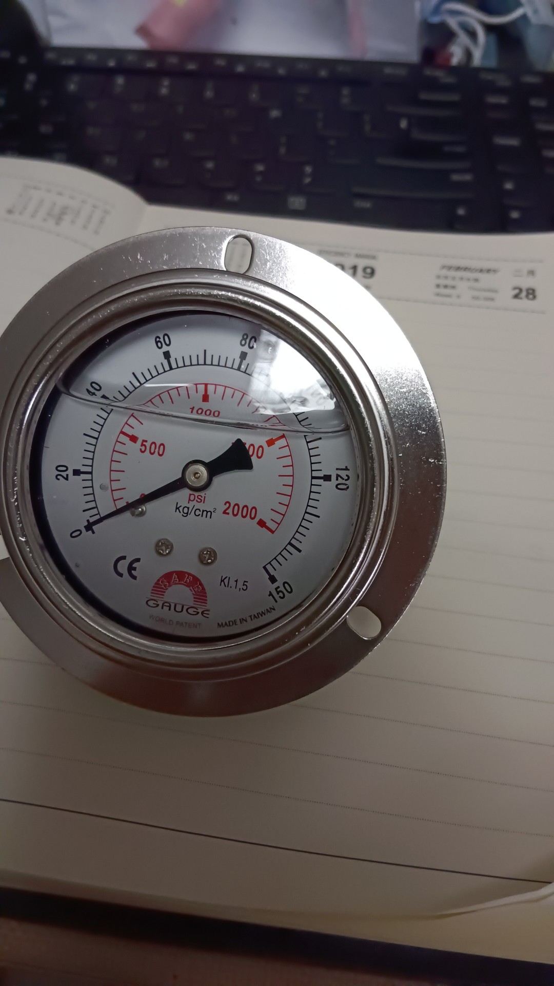 AE-AFP1轴向压力表0-150kg台湾STIKO华记代理