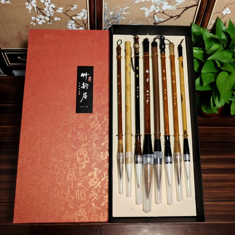 日本回流小楷毛笔黑尖小号书法毛毛笔
