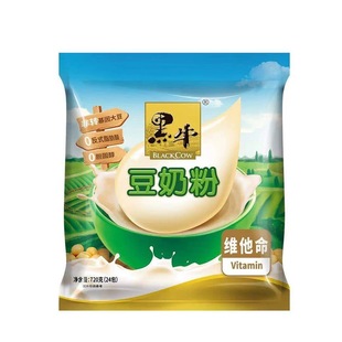 3袋成人早餐代餐冲饮品 黑牛豆奶粉维他命豆奶粉720g 3袋价格