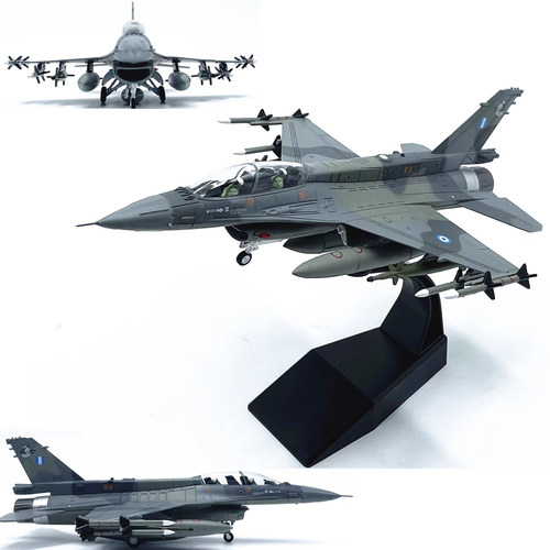 1:72美国F16D战斗机希腊空军飞机模型合金完成品静态仿真摆件