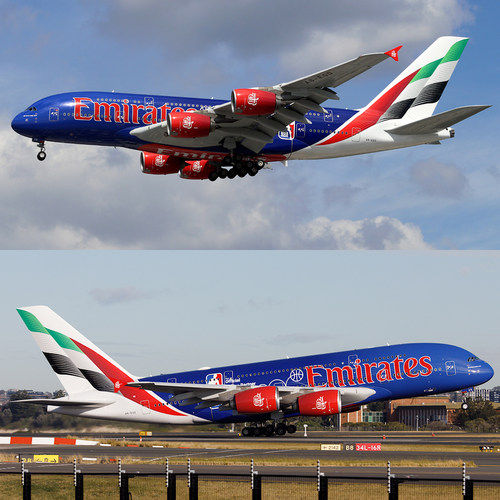 1:400阿联酋A380-800空中客车客机A6-EOD合金飞机模型收藏摆件