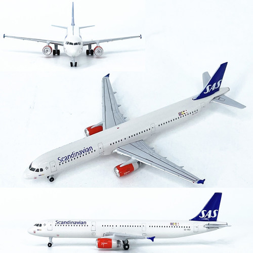1:500北欧航空空客A321客机SE-REI飞机模型合金仿真成品