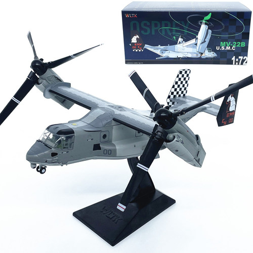 1:72美国MV-22B鱼鹰旋翼运输直升机模型合金飞机成品摆件WLTK