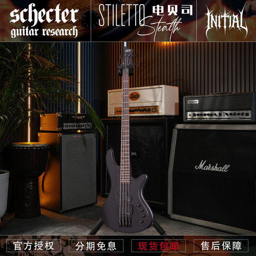 初始化 斯科特 Schecter STILETTO STEALTH 4 5 弦电贝斯司 预售