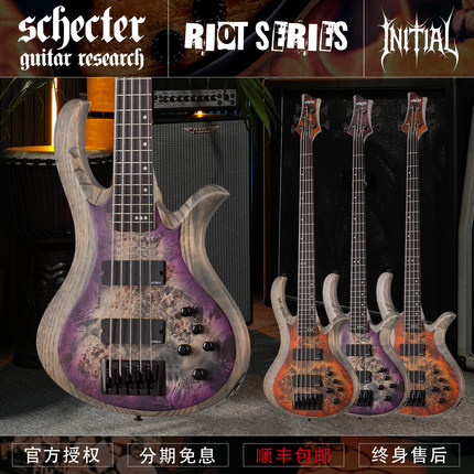 初始化乐器斯科特 Schecter Riot-5/4 Bass 四弦五弦金属电贝斯司