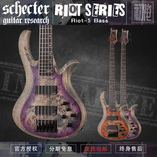 Schecter Bass Riot 四弦五弦金属电贝斯司 初始化乐器斯科特