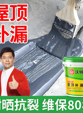 沃特浦屋顶防水补漏材料涂料楼顶房顶防漏水专用胶外墙裂缝补漏王