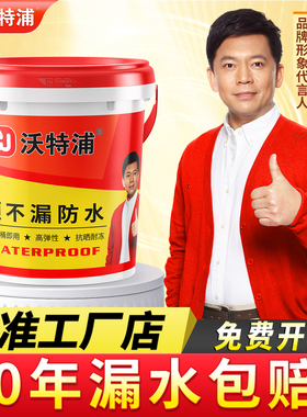 沃特浦防水涂料屋顶裂缝渗水补漏材料房顶平房漏水专用楼顶防漏胶