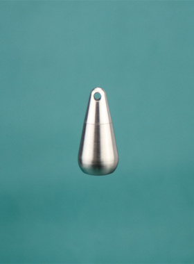 纯钛烧蓝工艺项链坠密封储物吊坠水滴造型DIY护身符项链手链坠子