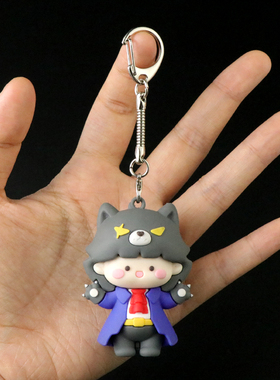 创意双挂头金属钥匙链扣龙虾扣钥匙圈门禁卡U盘小工具挂扣饰品扣