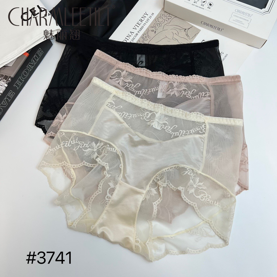 魅丽翘中腰蕾丝内裤女