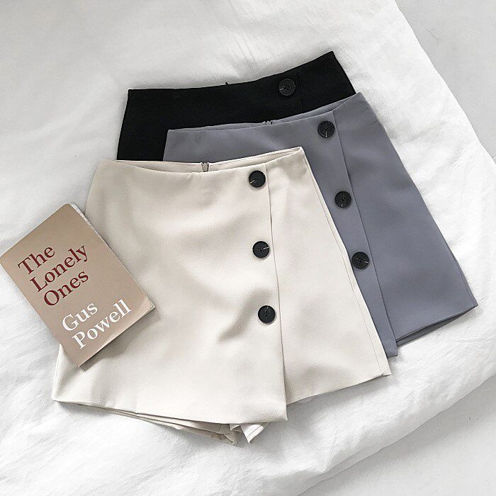 Hip skirt 2019 Spring and summer new pattern chic Versatile Paige Solid Short skirt Show thin Culottesin the Women's clothing/Boutique , Skirts  category - from Buy2taobao.com to provide professional Taobao agent buy service