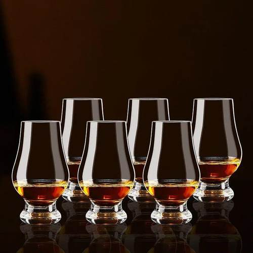 6PCS Whiskey Cup Transparent Lead Free Crystal Glass Whiskey