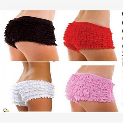 2022 Women Sexy Panties Ladies Ruffled Lace Bloomers Knicker