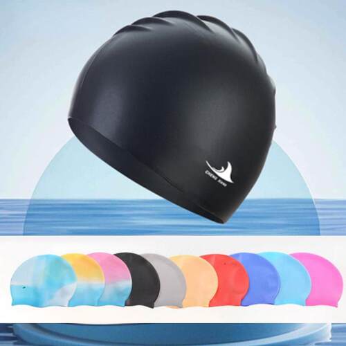 Swimming Cap Silicone Waterproof Swim hat for Men Women Adul