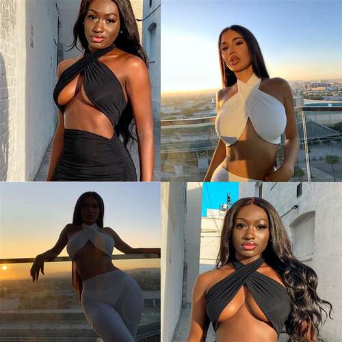 Open back chest strap single piece top