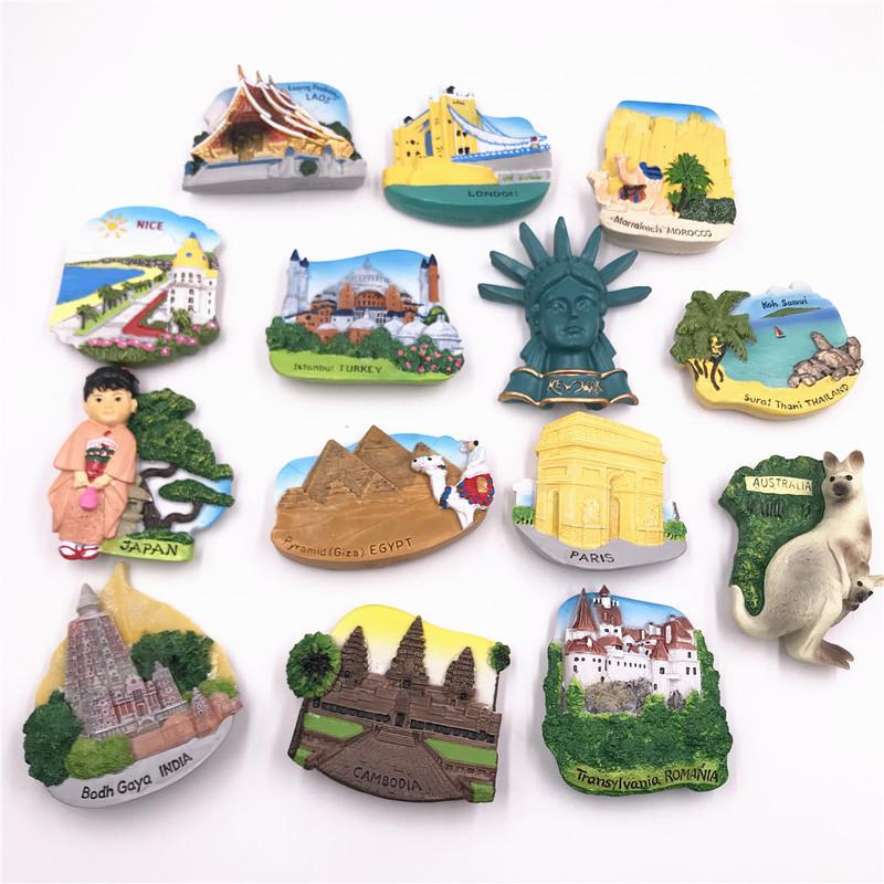 Refrigerator magnet Bangkok, Thailand architectural landsca