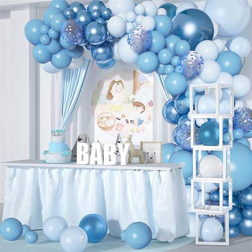 Blue Balloon Garland Arch Kit Wedding Birthday Ballon 1st On