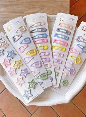 10pcs Snap Hair Clips for Girls Clip Pins BB Hairpins Colorf
