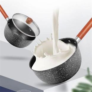 Nonstick Sauce Span Boiled Milk Pot Long Handle Mini Soup