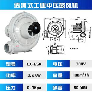 新款锅送风燃风机Cx-炉助10A通普中压风机10500W气体输送防爆风机
