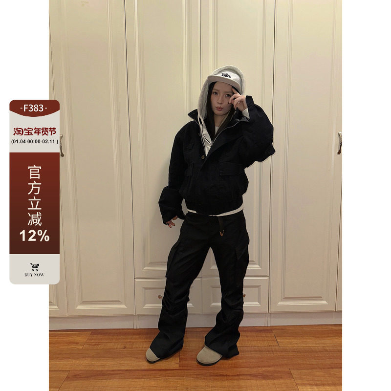 F383 2025美式复古vingate卡其色工装夹克男女秋季宽松哈灵顿外套