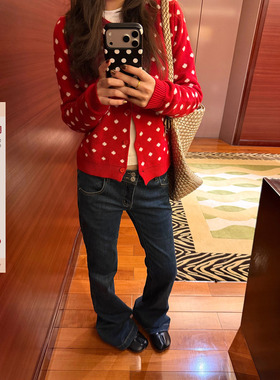 F383 美式复古水洗怀旧弹力中腰微喇牛仔裤女显瘦百搭拖地长裤ins