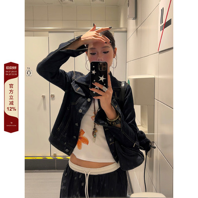 【F383】解构质感牛仔外套