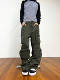 直筒裤 复古多口袋休闲宽松显瘦工装 男女 2026AW国潮原创美式 F383