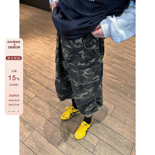 F383七分短裤迷彩休闲裤