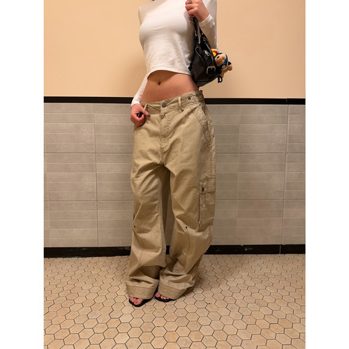 FFR解构立体多口袋褶皱工装裤