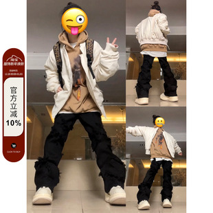 F383 潮牌棉衣复古高级感炸街棒球服夹克 2022AW国潮原创男女美式