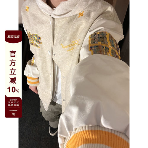 【F383】秋冬刺绣棒球服