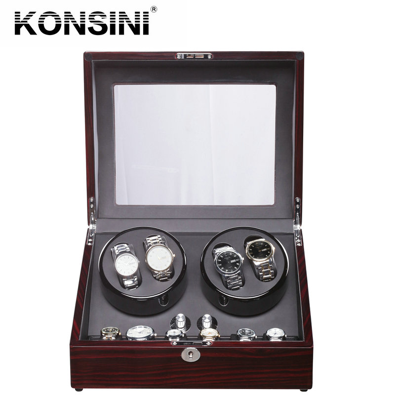 KONSINI搖表器自動(dòng)機(jī)械上鏈表盒上弦器電動(dòng)手表盒達(dá)晃表機(jī)