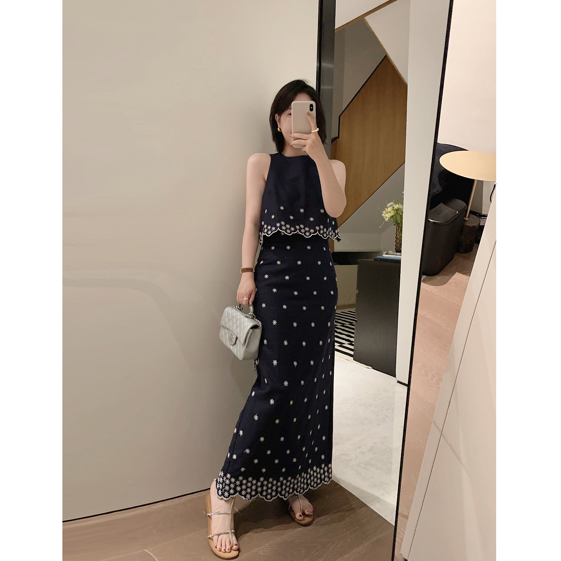 misslady自留复古法式民族风刺绣显廋棉麻马甲半身裙套装女夏季,女装/女士精品,时尚套装,淘宝优惠券,粉丝福利购,淘宝优惠卷