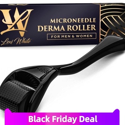 美国直邮Derma Roller Microneedle面部微针滚轮头皮胡须 0.25mm