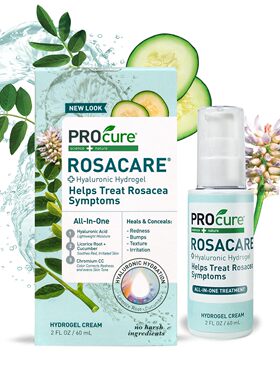 现货 美国原装PROCURE ROSACARE酒渣鼻减红CC面霜透明质水凝胶