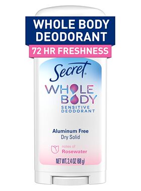 保税 美国原装Secret Whole Body全身止汗香体膏乳液无铝72小时