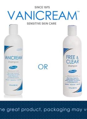 现货 美国原装Vanicream薇霓肌本敏感肌洗发水头皮护理去屑止痒