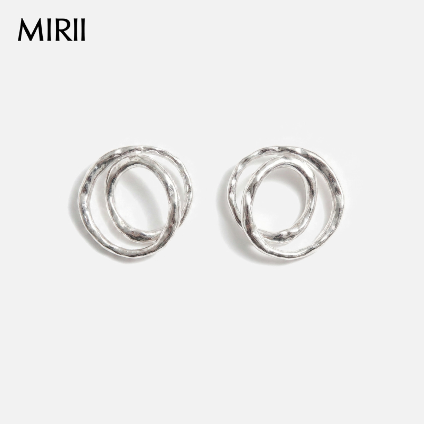 MIRII秘日 Revolve系列/环绕亮面圆形耳环简约百搭轻奢高级感礼物