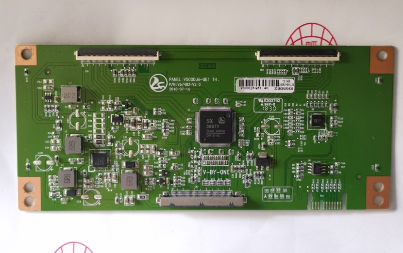 原装拆机50寸4K逻辑板 V500DJ6-QE1 T4 V674B2-V3.0 实拍