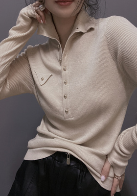 衣唯硕87068高领长袖针织衫秋冬新款欧货打底内搭设计感上衣女