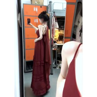 海边度假风掐腰无袖 连衣裙法式 高级感夏日绝美蛋糕沙滩裙开衫 套装