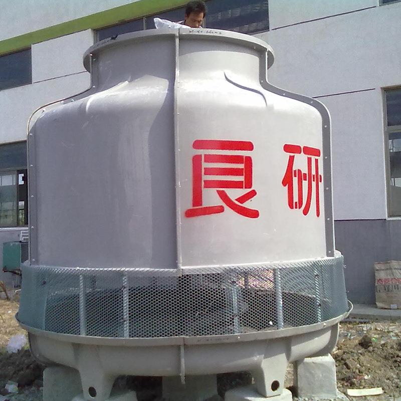 厂家直供圆形低噪音玻璃钢凉水塔逆流冷却塔10到1000吨