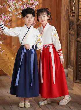 2023中国风汉服男女童国学服