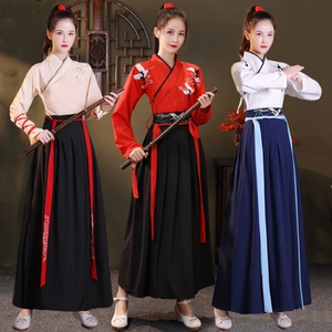 高品质柔软舒适垂直好女侠汉服女